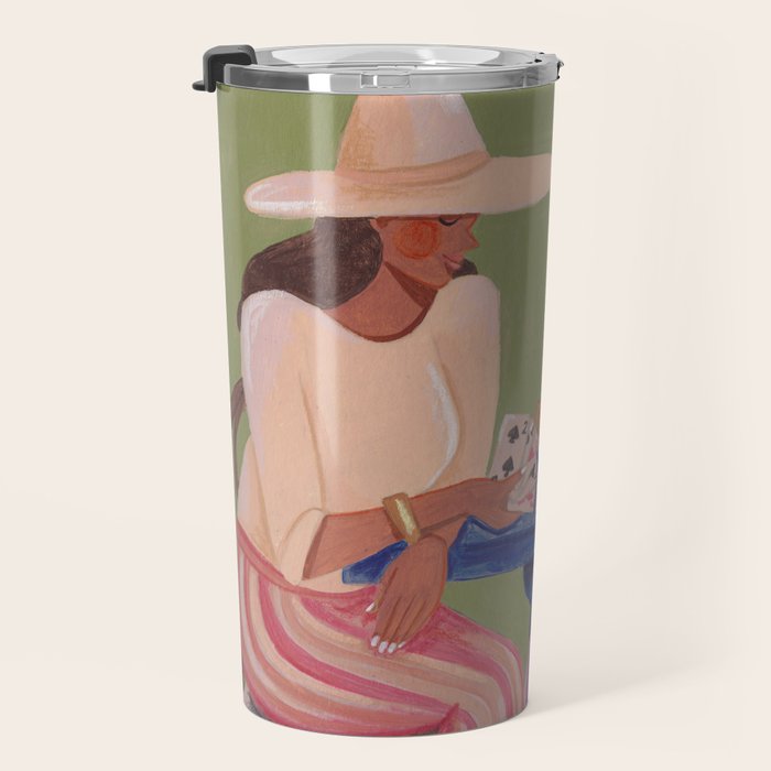 Cow girls playing cards Travel Mug Gallery Image 3