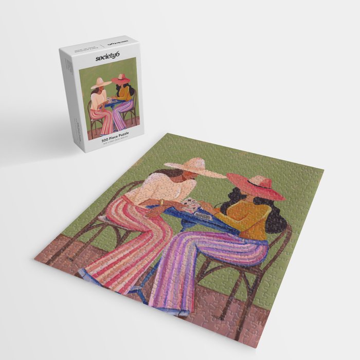 Cow girls playing cards Jigsaw Puzzle Gallery Image 2