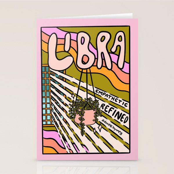 Libra Plant Stationery Card Gallery Image 2