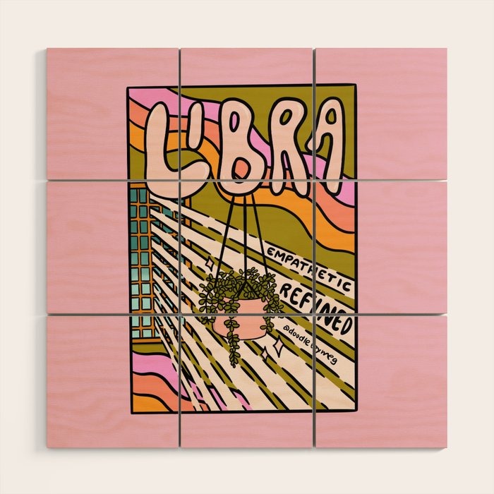 Libra Plant Wood Wall Art Gallery Image 1