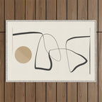 Abstract line art 84 Outdoor Rug Gallery Image 1