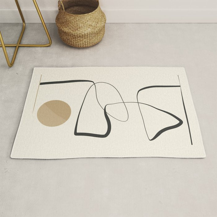 Abstract line art 84 Rug Gallery Image 1