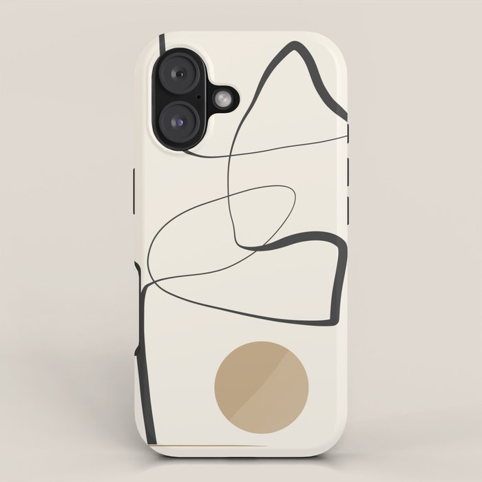 Abstract line art 84 iPhone Case Gallery Image 1