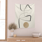 Abstract line art 84 Wall Tapestry Gallery Image 2