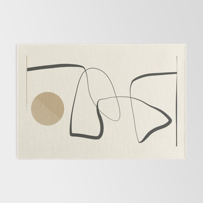 Abstract line art 84 Rug Gallery Image 2