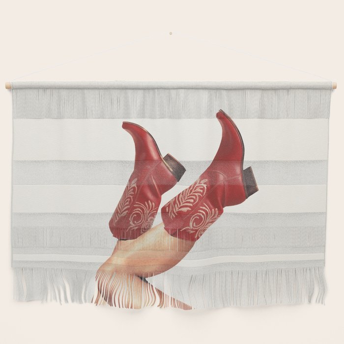 These Boots - Rouge Deep Red Wall Hanging Gallery Image 1