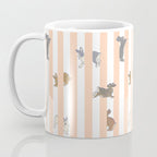 Stripe with bunnies Coffee Mug Gallery Image 3