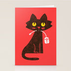 Fitz - Hungry hungry cat (and unfortunate mouse) Stationery Card Gallery Image 2