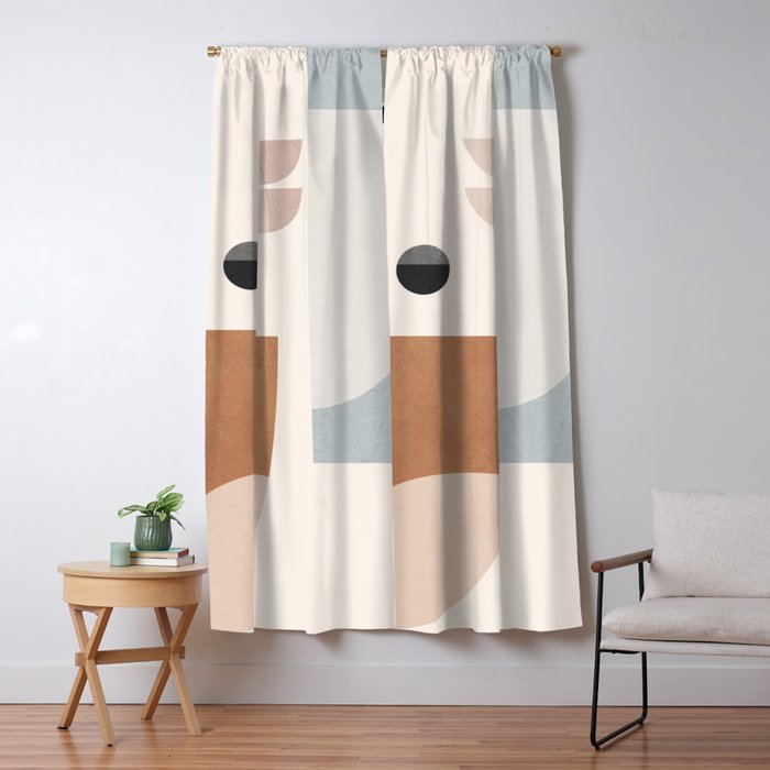 Abstract Minimal Shapes 12 Window Curtain Gallery Image 5