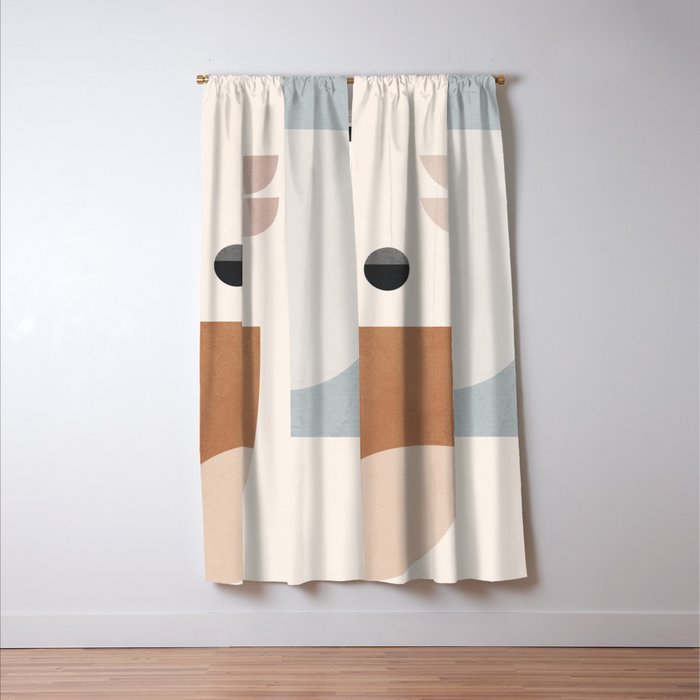 Abstract Minimal Shapes 12 Window Curtain Gallery Image 3