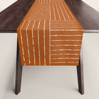 Lines III (Rust) Table Runner Gallery Image 1
