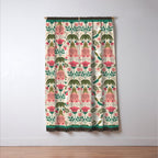 Hummingbirds - Green and Pink Window Curtain Gallery Image 3