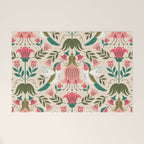 Hummingbirds - Green and Pink Welcome Mat Gallery Image 1
