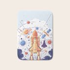 Space Rocket with Planets Bath Mat Gallery Image 1