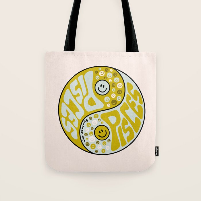 Pisces Yin Yang Tote Bag Gallery Image 1