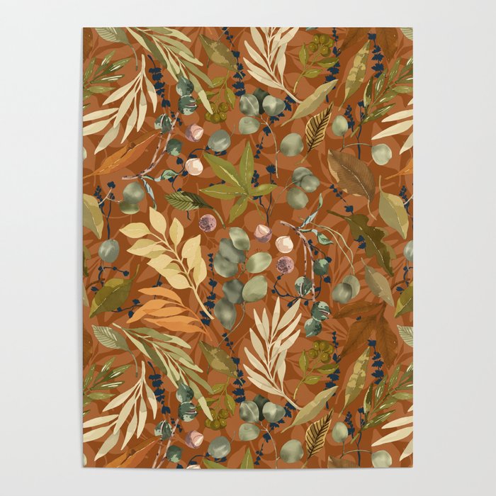Autumn leafy wild forest B Poster Gallery Image 4