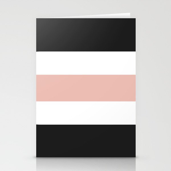 Accent (Black & Pink) Stationery Card Gallery Image 2