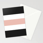 Accent (Black & Pink) Stationery Card Gallery Image 2