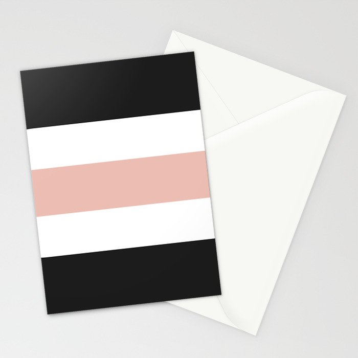 Accent (Black & Pink) Stationery Card Gallery Image 2