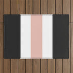 Accent (Black & Pink) Outdoor Rug Gallery Image 1