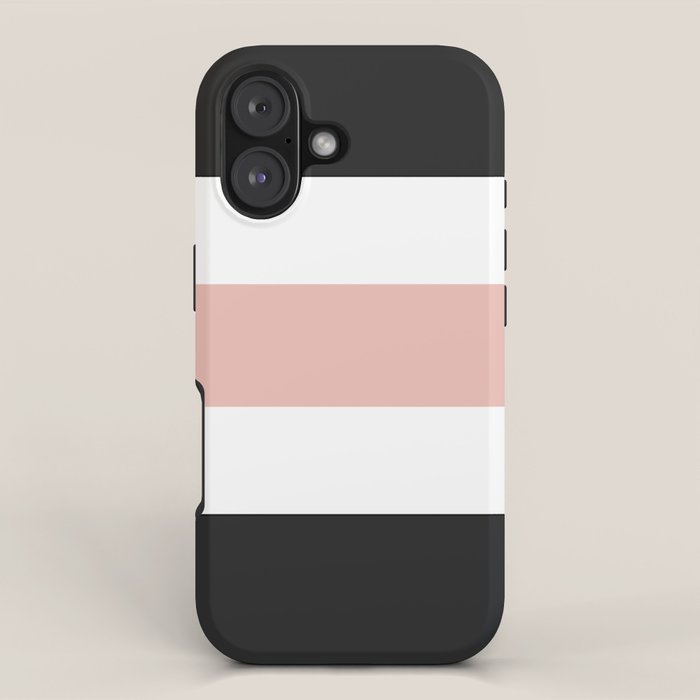Accent (Black & Pink) iPhone Case Gallery Image 1