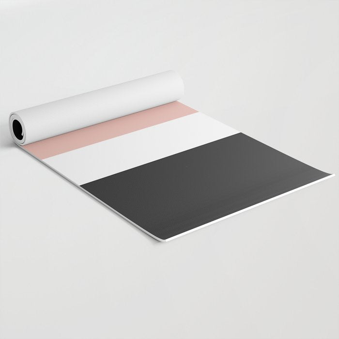 Accent (Black & Pink) Yoga Mat Gallery Image 2