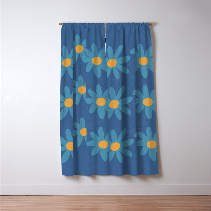 Spring Blue Window Curtain Gallery Image 3