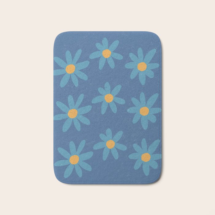 Spring Blue Bath Mat Gallery Image 1