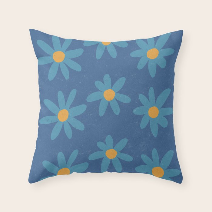 Spring Blue Throw Pillow Gallery Image 1