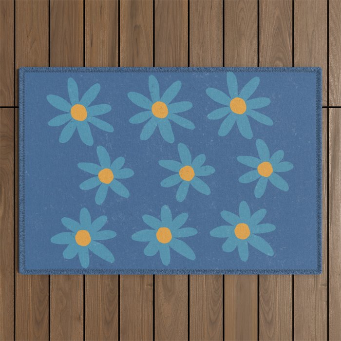 Spring Blue Outdoor Rug Gallery Image 1
