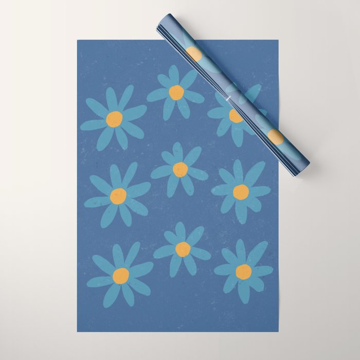 Spring Blue Wrapping Paper Gallery Image 1