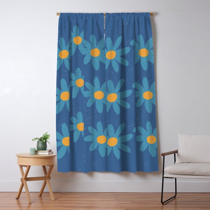 Spring Blue Window Curtain Gallery Image 5