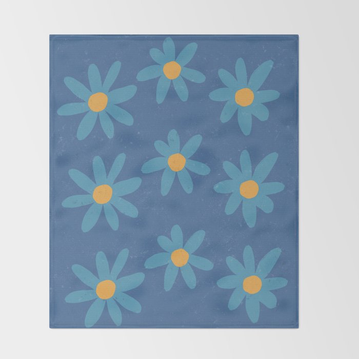Spring Blue Throw Blanket Gallery Image 2