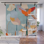 Layered Bloom Wall Mural Gallery Image 1