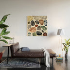  beach pebbles Wood Wall Art Gallery Image 2