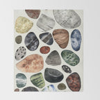  beach pebbles Throw Blanket Gallery Image 2