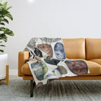  beach pebbles Throw Blanket Gallery Image 1