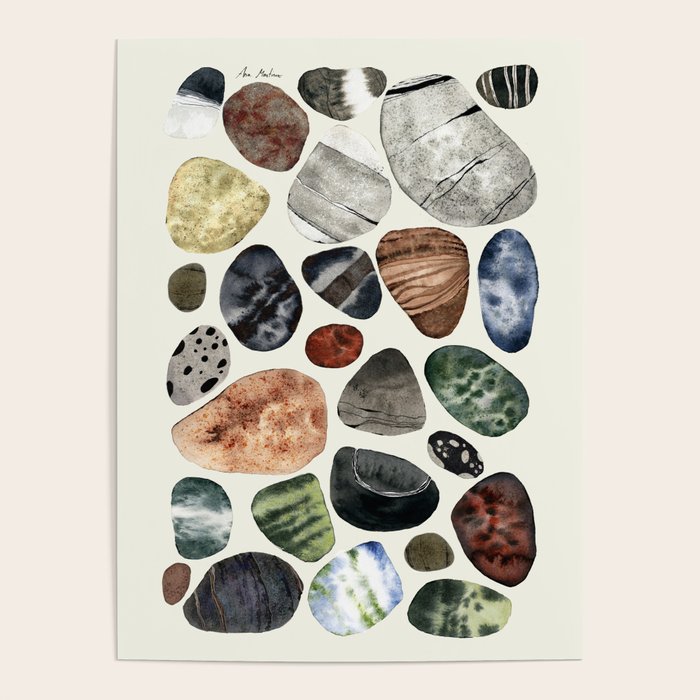  beach pebbles Poster Gallery Image 4