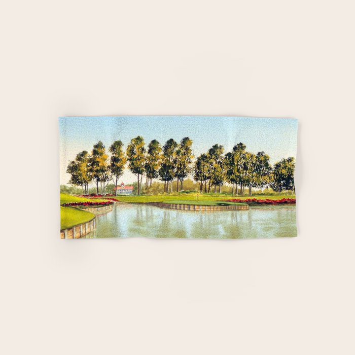 Sawgrass TPC Golf Course 17th Hole Bath Towel Gallery Image 1