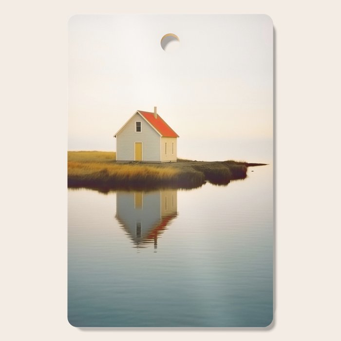 Cute Little Cabin In Iceland Cutting Board Gallery Image 1