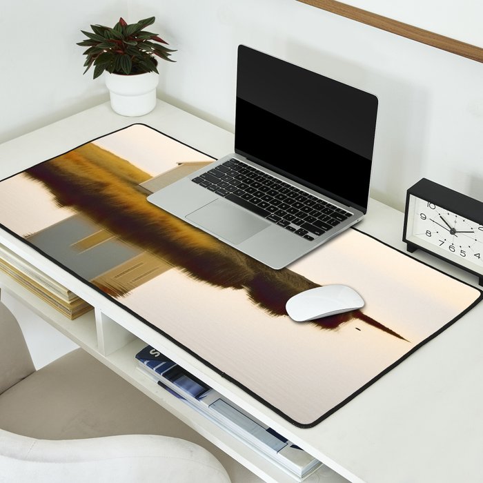 Cute Little Cabin In Iceland Desk Mat Gallery Image 2