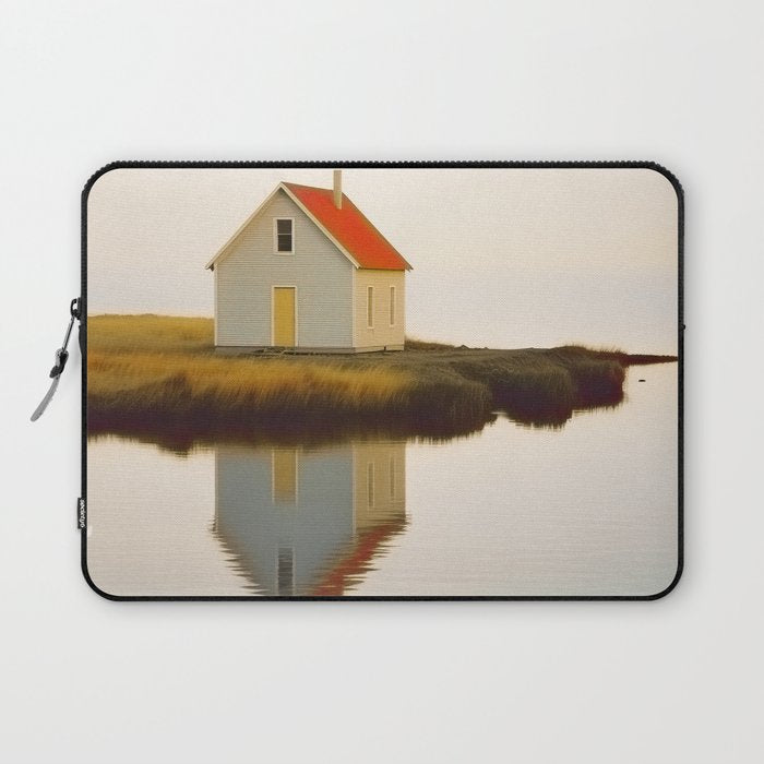Cute Little Cabin In Iceland Laptop Sleeve Gallery Image 1