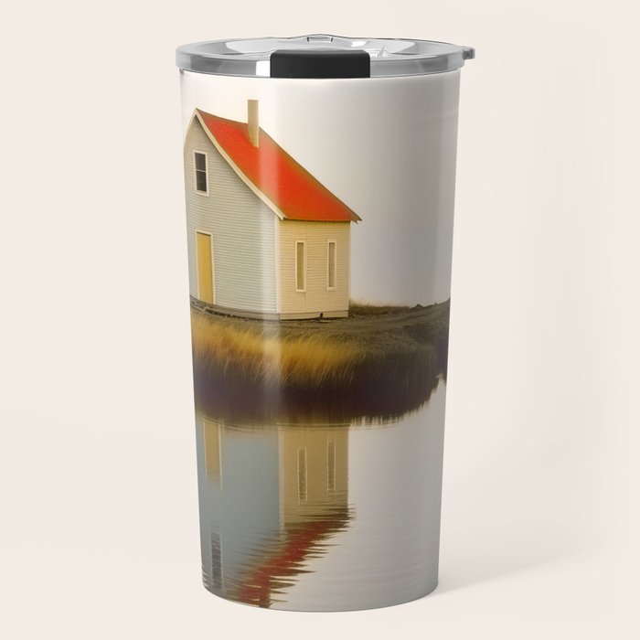 Cute Little Cabin In Iceland Travel Mug Gallery Image 1