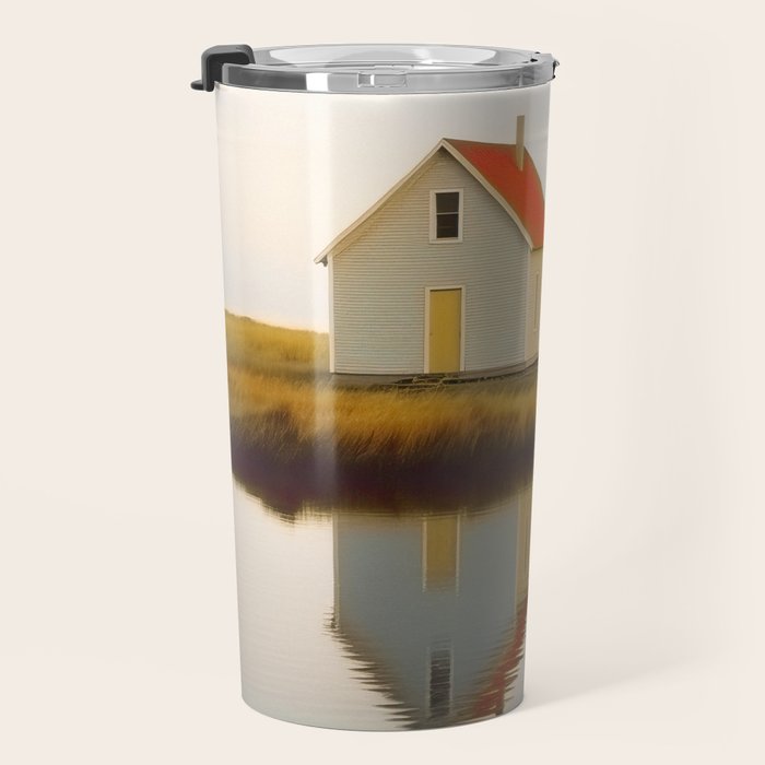 Cute Little Cabin In Iceland Travel Mug Gallery Image 3