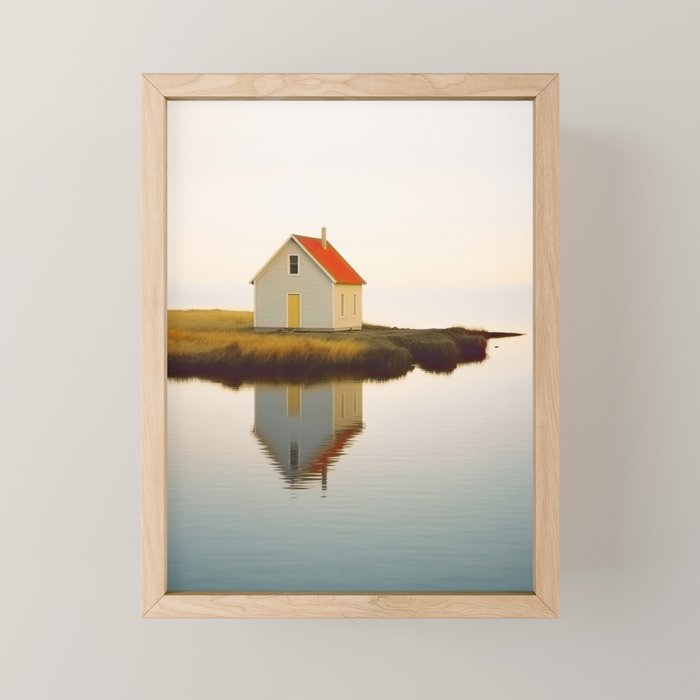 Cute Little Cabin In Iceland Mini Art Print Gallery Image 1