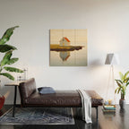 Cute Little Cabin In Iceland Wood Wall Art Gallery Image 2