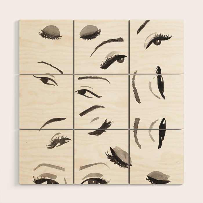 Eyes Wood Wall Art Gallery Image 1