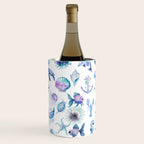 Colorful Water Colors Of Various Sea Animals Pattern Wine Chiller Gallery Image 3