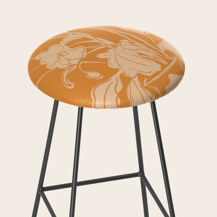 Minimalist Flowers In A Vase 6 Stool Gallery Image 2
