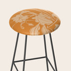 Minimalist Flowers In A Vase 6 Stool Gallery Image 2